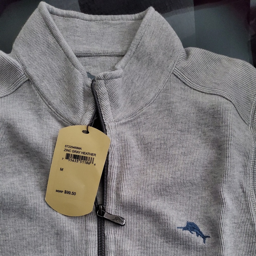 NWT- Tommy Bahama Full Zip Sweater Vest